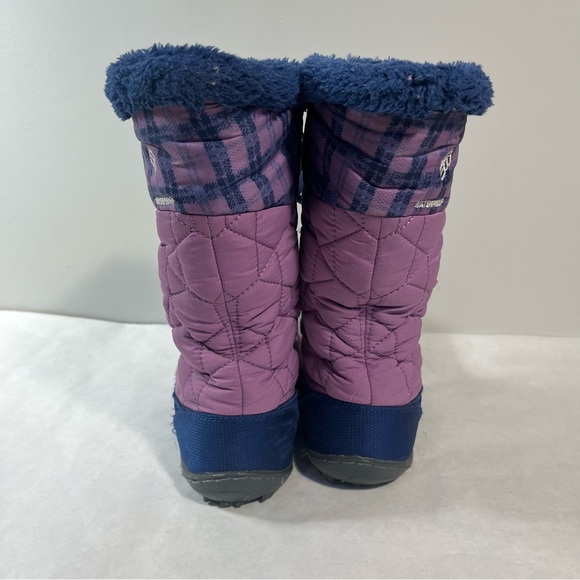 Columbia Minx Mid II Waterproof Omni-Heat Purple Boot - Youth Girls' Size 4 - Picture 3 of 10
